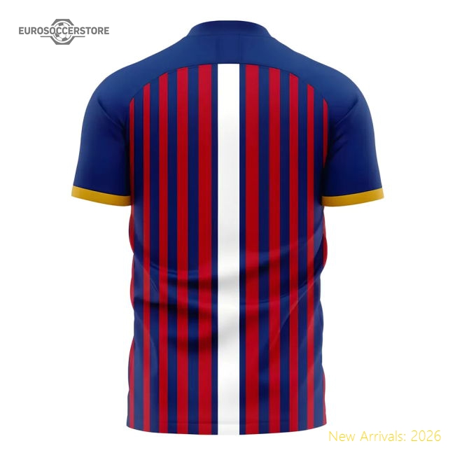 Caen 2025-2026 Home Concept Football Kit (Libero)-Vantage Point Soccer